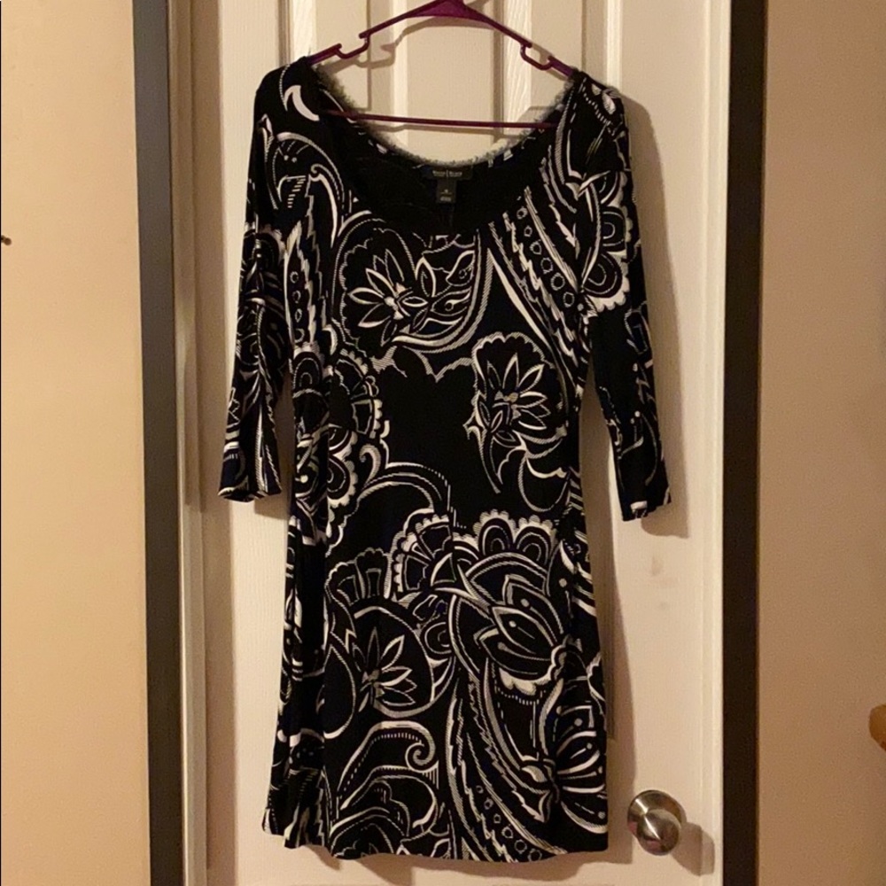 WHBM - Floral Print Stretch Dress - Medium